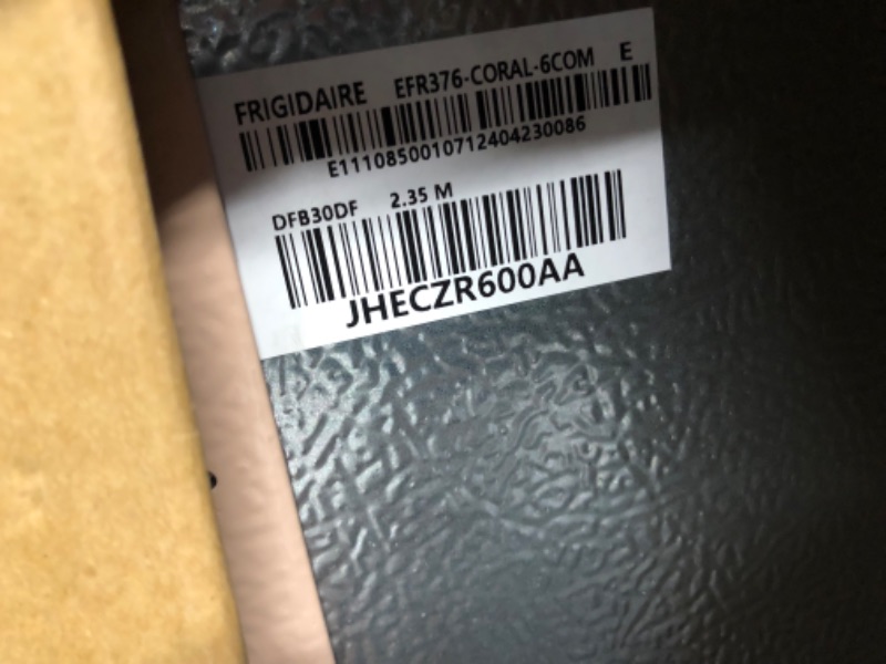 Photo 1 of Frigidaire Retro Compact Fridge with Chiller, 3.2 cu ft Countertop Fridge with Built-In Bottle Opener, Compact Refrigerator for Office, Bedroom, Dorm Room or Cabin - 16.5" D x 19" W x 31" H (Coral)