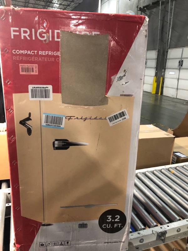 Photo 1 of Frigidaire Retro Compact Fridge with Chiller, 3.2 cu ft Countertop Fridge with Built-In Bottle Opener, Compact Refrigerator for Office, Bedroom, Dorm Room or Cabin - 16.5" D x 19" W x 31" H (Coral)