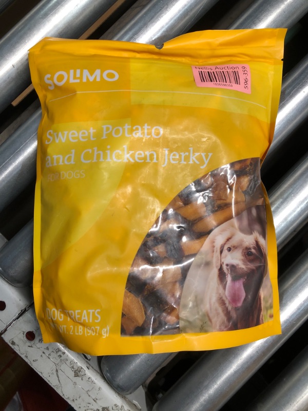 Photo 1 of ***NON REFUNDABLE***
Amazon Brand - Solimo Sweet Potato & Chicken Jerky Dog Treats, 2 pound (Pack of 1)