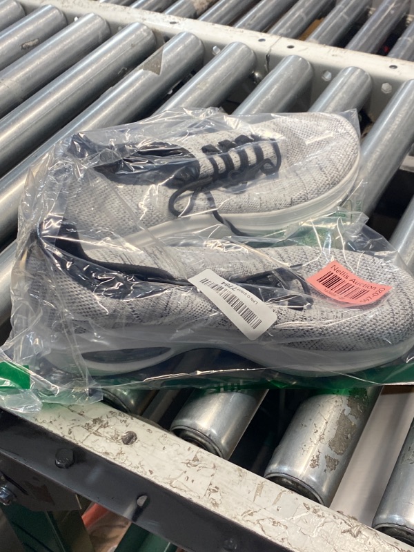 Photo 1 of Rollstep Wide Toe Box Shoes Women Extra Wide Width Sneakers Diabetic Air Cushion Road Running Shoes Ultra Light Wide Tennis Sneakers Gym Training Breathable Walking Shoes Black Grey 43