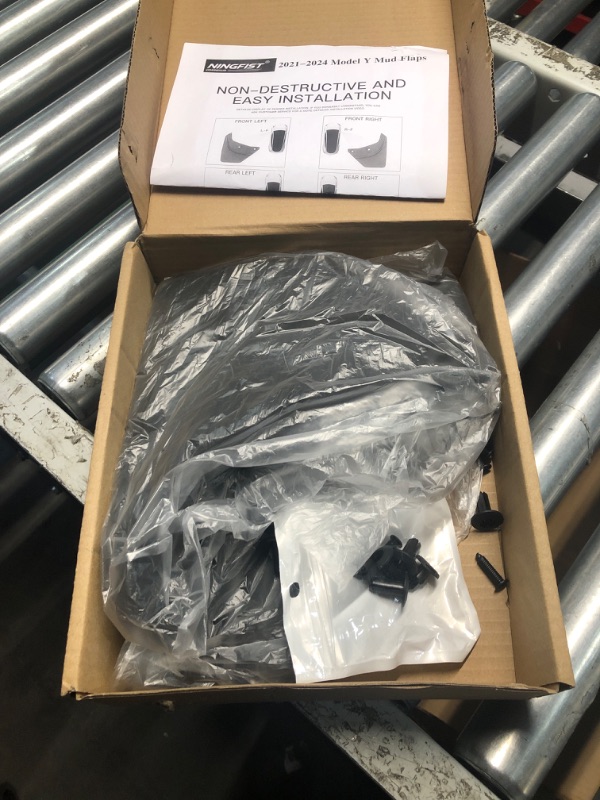 Photo 1 of NINGFIST 2025 Upgraded Tesla Model Y Mud Flaps Tesla Model Y Accessories Mud Flaps Splash Guards No Drilling No Tape Mudflaps fit for Model Y 2020 2021 2022 2023 2024 2025