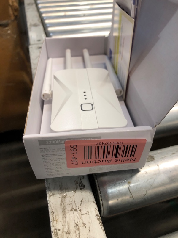 Photo 1 of WiFi Extender Signal Booster, 2025 WiFi Extender AC1200Mbps Dual Band (5.8GHz/2.4GHz), WiFi Booster with Ethernet Port for Home Covers up to 10000 Sq.ft, Compatible with More Devices