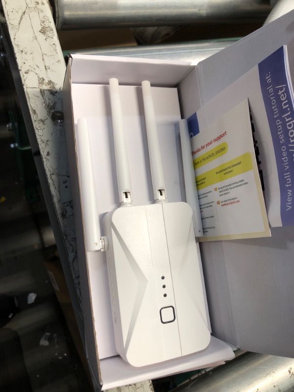 Photo 1 of WiFi Extender Signal Booster, 2025 WiFi Extender AC1200Mbps Dual Band (5.8GHz/2.4GHz), WiFi Booster with Ethernet Port for Home Covers up to 10000 Sq.ft, Compatible with More Devices