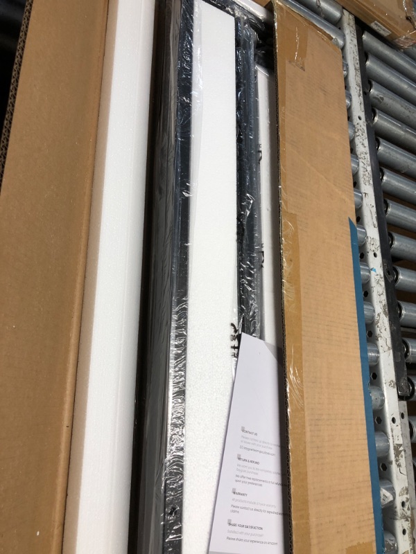 Photo 1 of SAYGOER Glass Console Table Small Entryway Table Narrow Sofa Table with Storage 2 Tier Accent Couch Table Hallway Table for Entry Way Living Bed Room Home Office Small Space, Gray Black