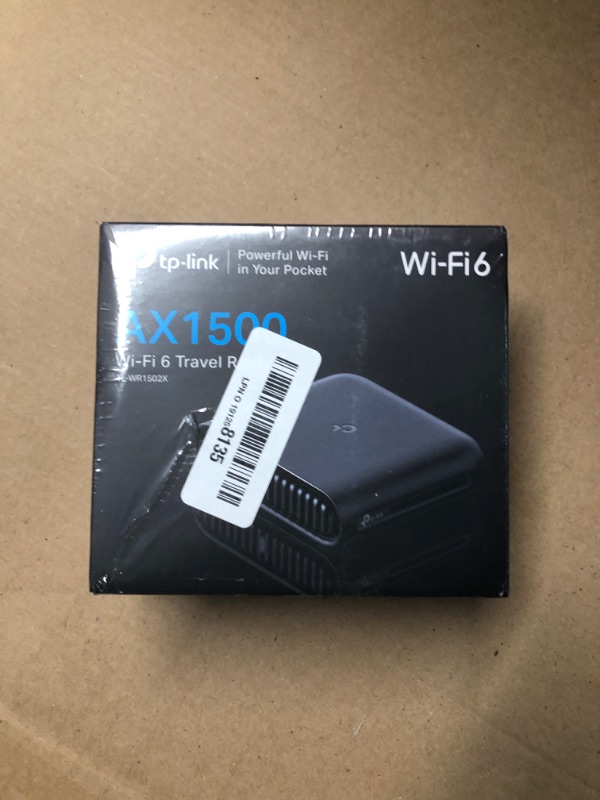Photo 1 of TP-Link Ultra-Portable Wi-Fi 6 AX1500 Travel Router TL-WR1502X | Easy Public WiFi Sharing | Hotel/RV/Travel Approved | Phone WiFi Tether | USB C Powered | Multi-Mode | Tether App | Durable Design