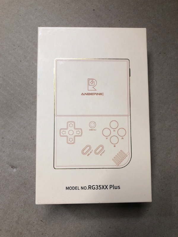 Photo 1 of RG35XX Plus Retro Handheld Game Console 3.5 Inch IPS Screen Linux System Video Player Built-in 64G TF Card 5000 Games Support HD-M-I TV Output 5G WiFi Bluetooth 4.2 White