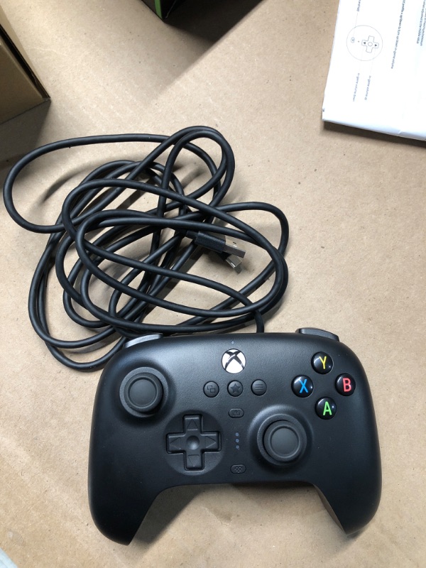Photo 1 of 8Bitdo Ultimate Wired Controller for Xbox, Hall Effect Joysticks and Hall Triggers, Compatible with Xbox Series X|S, Xbox One, Windows 10 & Windows 11 - Officially Licensed (Black)