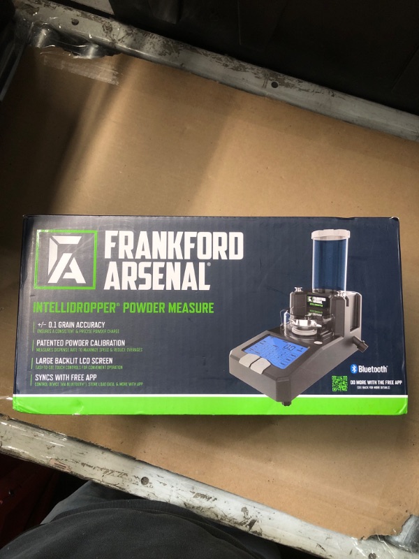 Photo 1 of Frankford Arsenal Intellidropper Electronic Powder Measure for Powder Measuring with LCD Display and Free Reloading Database App for iPhone, Windows, and Google,gray
