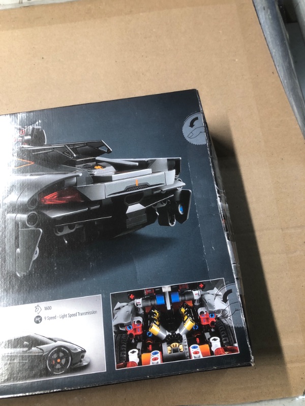 Photo 1 of LEGO Technic Koenigsegg Jesko Absolut Grey Hypercar, Sports Car Building Toy Set for Boys and Girls, Vehicle Racing Car for Kids, Buildable Model Kit, Sports Car Toy, Motor Enthusiasts’ Gift, 42173