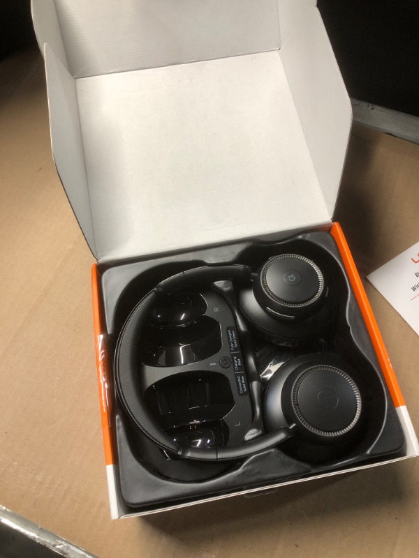 Photo 3 of [2024 Updated] LEVN Wireless Headphones for TV Watching, TV Headphones Wireless for Seniors with TV Transmitter Charging Base, Bluetooth Headphones for TV, No Audio Delay, Gift for the Elderly/Parents
