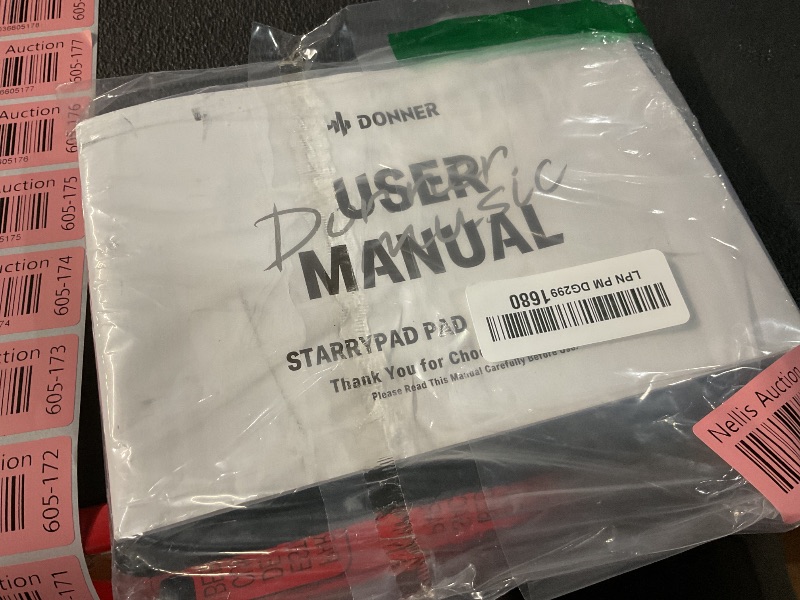 Photo 1 of Donner MIDI Pad Beat Maker Machine Professional, Drum Machine with 16 Beat Pads, 2 Assignable Fader & Knobs and Music Production Software, USB MIDI Controller with 40 Courses, STARRYPAD