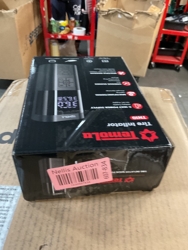 Photo 1 of TEMOLA Tire Inflator Portable Air Compressor, Air Pump for Car Tires 150PSI Cordless Air Compressor Portable With Pressure Gauge, 12V DC Tire Pump for Car Motorcycle Bicycle, Car Accessories