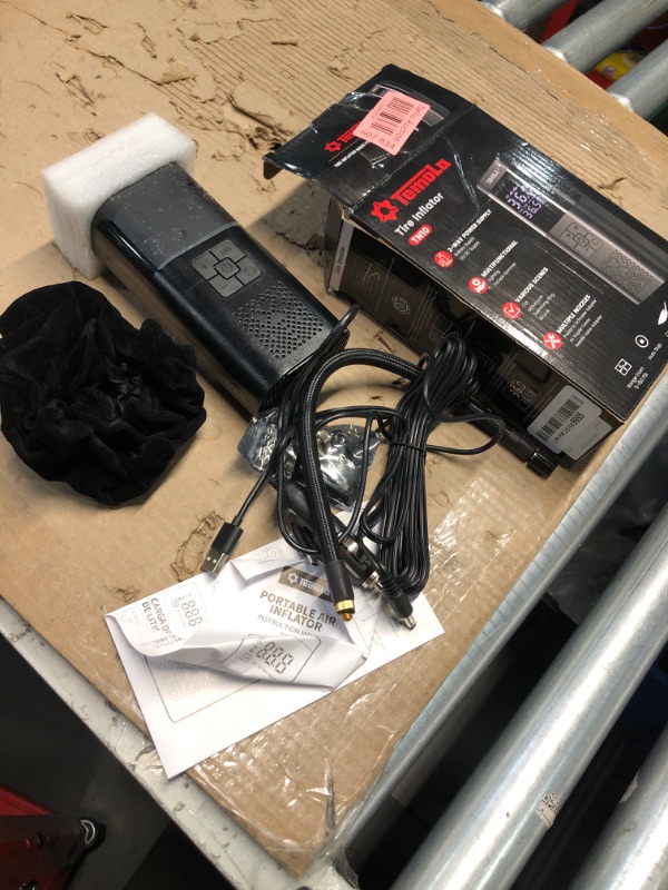 Photo 1 of TEMOLA Tire Inflator Portable Air Compressor, Air Pump for Car Tires 150PSI Cordless Air Compressor Portable With Pressure Gauge, 12V DC Tire Pump for Car Motorcycle Bicycle, Car Accessories