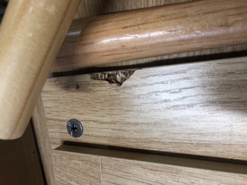 Photo 5 of ***DAMAGED - CHIPPED AND CRACKED - SEE PICTURES - MISSING PARTS***
ZttRiee TV Stand for TVs up to 65'', Entertainment Center with Rattan Door, Shelves & 2 Cabinets, Long Boho Media TV Console for Living Room, Natural