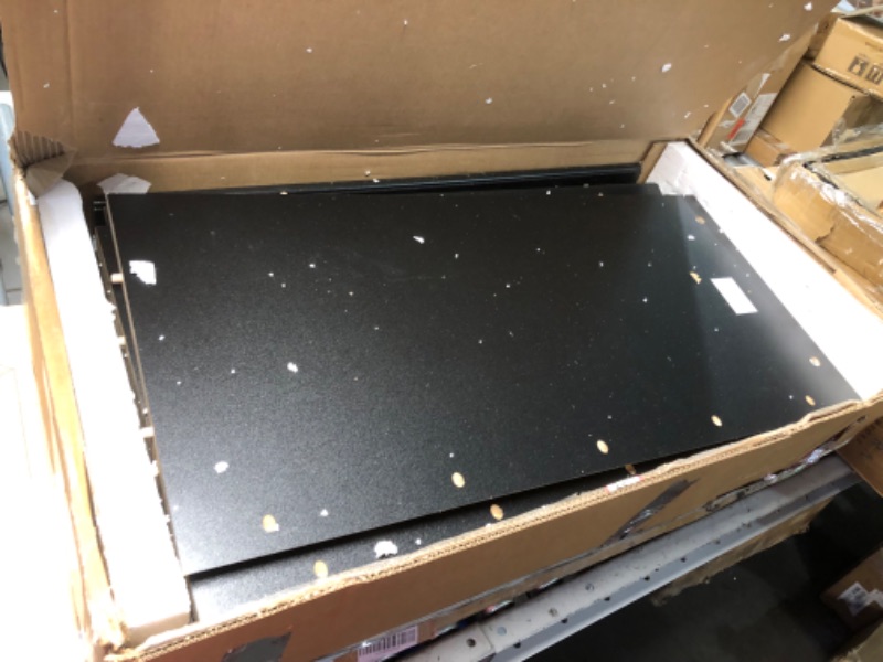 Photo 1 of ***MAJOR DAMAGE - CRACKED - MISSING PARTS***
GarveeHome Black Dresser, 4 Drawer Dresser for Bedroom, Wood Dresser?Chest of Drawers, Modern Dressers with Gold Metal Handles for Hallway, Entryway