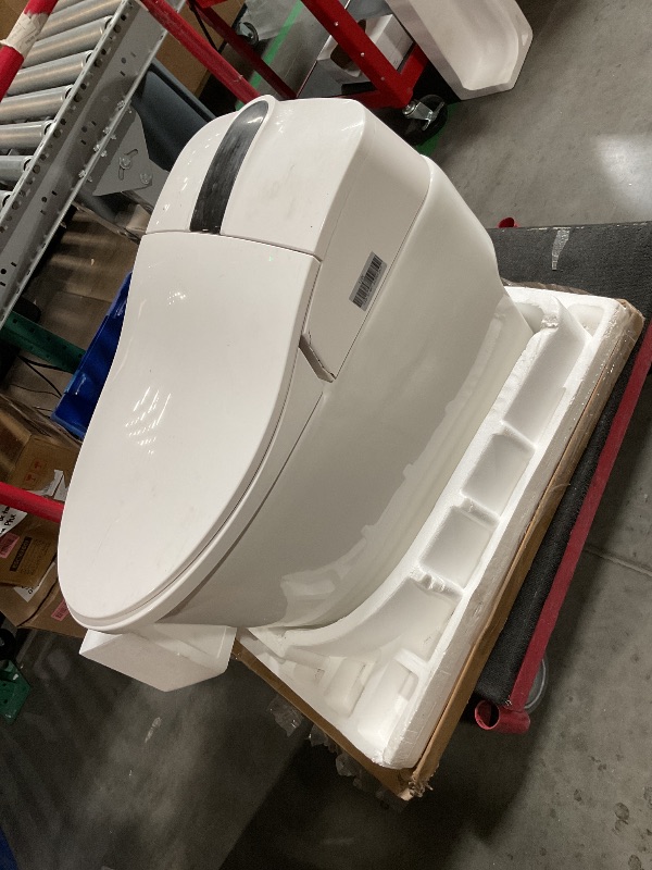 Photo 1 of ****NONREFUNDABLE, LARGE CRACK, PARTS ONLY**STOCK PHOTO FOR REFERENCE**
EPLO Smart Toilet,One Piece Bidet Toilet for Bathrooms,Modern Elongated Toilet with Warm Water,Dual Auto Flush,Foot Sensor Operation,Heated Bidet Seat,Electric Tankless Toilets with L