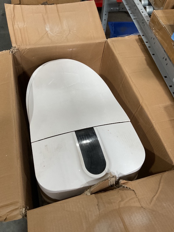 Photo 1 of ****NONREFUNDABLE, LARGE CRACK, PARTS ONLY**STOCK PHOTO FOR REFERENCE**
EPLO Smart Toilet,One Piece Bidet Toilet for Bathrooms,Modern Elongated Toilet with Warm Water,Dual Auto Flush,Foot Sensor Operation,Heated Bidet Seat,Electric Tankless Toilets with L