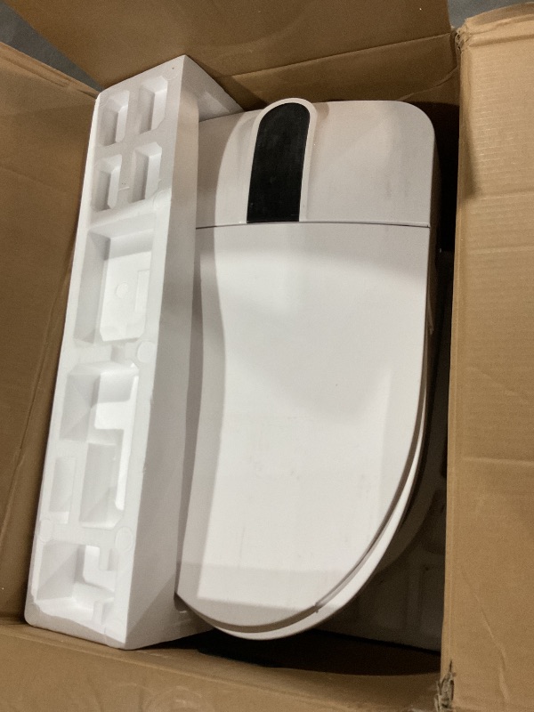 Photo 1 of ****NONREFUNDABLE, LARGE CRACK, PARTS ONLY**STOCK PHOTO FOR REFERENCE**
EPLO Smart Toilet,One Piece Bidet Toilet for Bathrooms,Modern Elongated Toilet with Warm Water,Dual Auto Flush,Foot Sensor Operation,Heated Bidet Seat,Electric Tankless Toilets with L