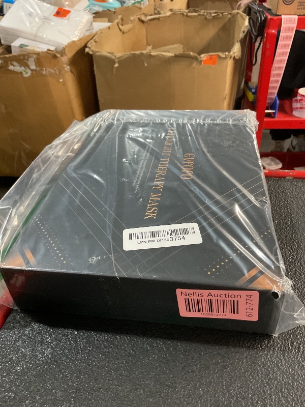 Photo 1 of EVFOFO Blue Red Light Therapy Mask for Face, 7 Colors LED Face Mask Light Therapy, Led Face Mask Light Therapy At Home, Black