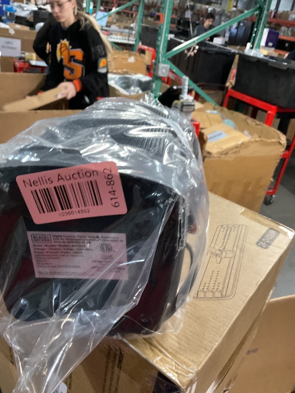 Photo 1 of BLACK+DECKER Oscillating Space Heater, Portable Heater with Remote Control, Ceramic Small Space Heater with Two Heat Settings & LED Display, Small Heater 1500W