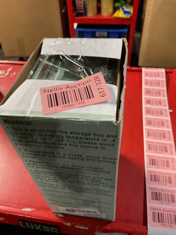 Photo 1 of longzon Mini Ice Cube Tray with Lid and Bin, 60 pcs Ice Cube Trays for Freezer, Ice Cube Mold, Ice Molds Spill-Resistant Removable Lid & Ice Scoop, Ice Cube Tray Mold for Whiskey Cocktail, Tea, Coffee