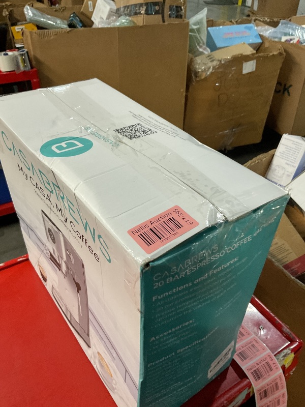 Photo 1 of CASABREWS Espresso Machine 20 Bar, Professional Espresso Maker with Milk Frother Steam Wand, Compact Stainless Steel Cappuccino Latte Machine with 34oz Removable Water Tank and Touchscreen, Silver