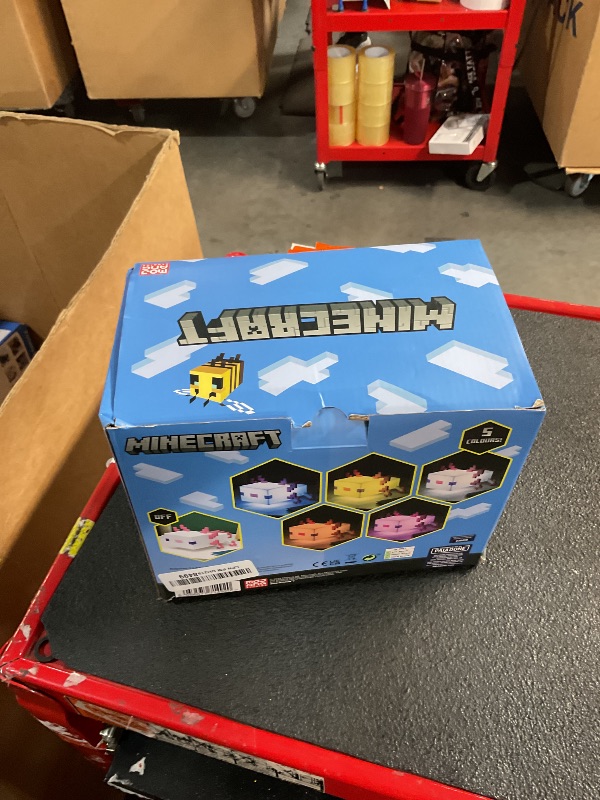 Photo 1 of Paladone Minecraft Axolotl Light, Five Color Modes, Minecraft Lamp to Decorate Your Gaming Desk or Night Stand