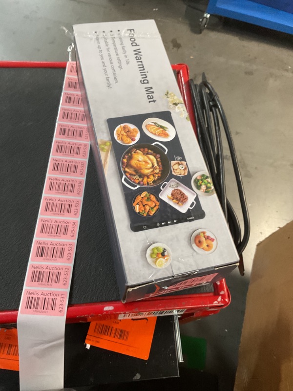 Photo 1 of (MISSING POWER) LNNIW Warming Mat for Food,Food Warming Mat,Electric Warming Tray for Buffets Party and Home Daily Use,Heating Fastly in 10s,Portable Design,Timed Function for Your Family.