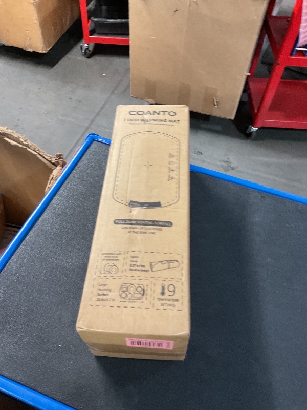 Photo 1 of Food Warming Mat, Electric Warming Tray for Buffets & Parties, Silicone Heating Mat for Food with 9 Temperature Settings, Roll-Up Storage, 25.8"x15.6"