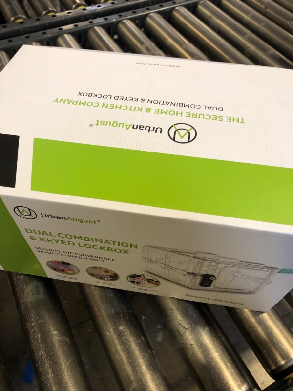 Photo 1 of Urban August Lock Box For Food & Medicine - Dual Combination & Keyed Lock Box - Made of Industrial-Grade Plastic - One Size (Clear)