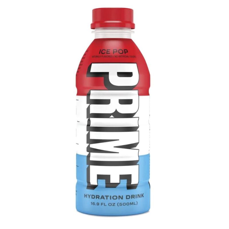 Photo 1 of PRIME Hydration ICE POP | Sports Drinks | Electrolyte Enhanced for Ultimate Hydration | 250mg BCAAs | B Vitamins | Antioxidants | 2g Of Sugar | 16.9 Fluid Ounce | 2 Pack