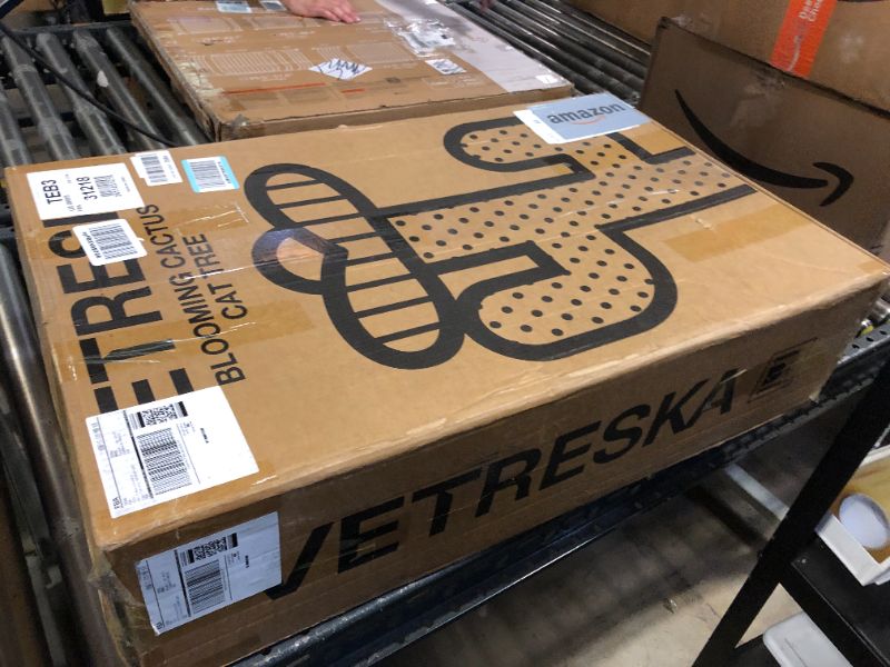 Photo 1 of VETRESKA 41.3" Cat Scratching Post with Bed, Tall Cat Scratch Post for Indoor Cats, 2-in-1 Cat Tree Tower, Extra Large Sisal Cat Scratcher Durable Cat Scratch Tree Tower with Soft Cozy Fluffy Perch