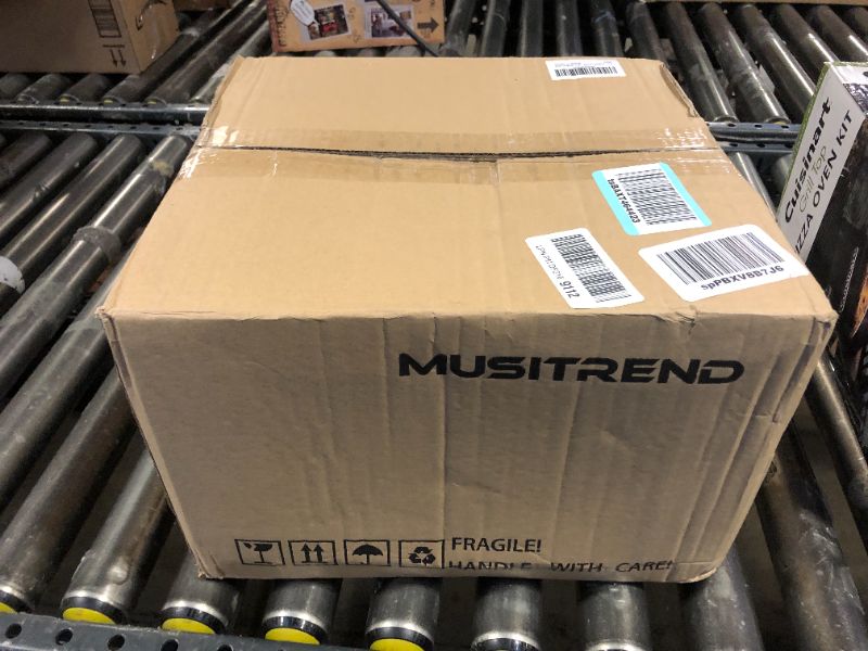 Photo 1 of 9 in 1 3-Speed Turntable Record Player with Bluetooth, AM/FM Radio, USB/SD/MMC Playback, CD/Cassette, Remote Control, Built-in Speakers, Ideal