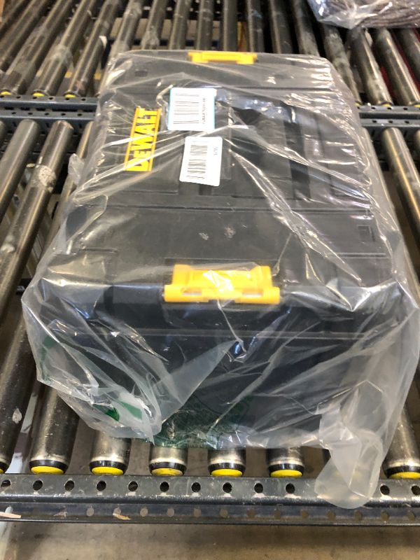Photo 1 of DEWALT TSTAK Tool Box, Extra Large Design, Removable Tray for Easy Access to Tools, Water and Debris Resistant (DWST17806)