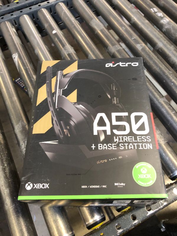 Photo 3 of ASTRO Gaming A50 Wireless Headset + Base Station Gen 4 - Compatible with Xbox Series X|S, Xbox One, PC, Mac - Black/Gold