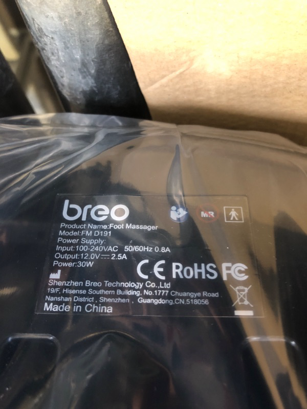 Photo 3 of Breo Foot Massager with Heat, Deep Tissue Kneading, Shiatsu Massage Machine for Relax, Relieve Foot Pain, Plantar Fasciitis, Fits Feet Up to Men Size 12, Mother's Day Gift