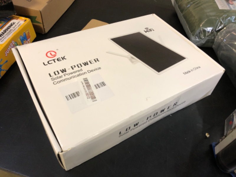 Photo 1 of WiFi Extender Signal Booster Solar Battery Outdoor, Long Range up to 300-feet, Internet 2.4G WiFi Extender Booster, Wireless Signal Booster WiFi Repeater 300Mbps, Applicable to 2.4G Router (32*24cm)