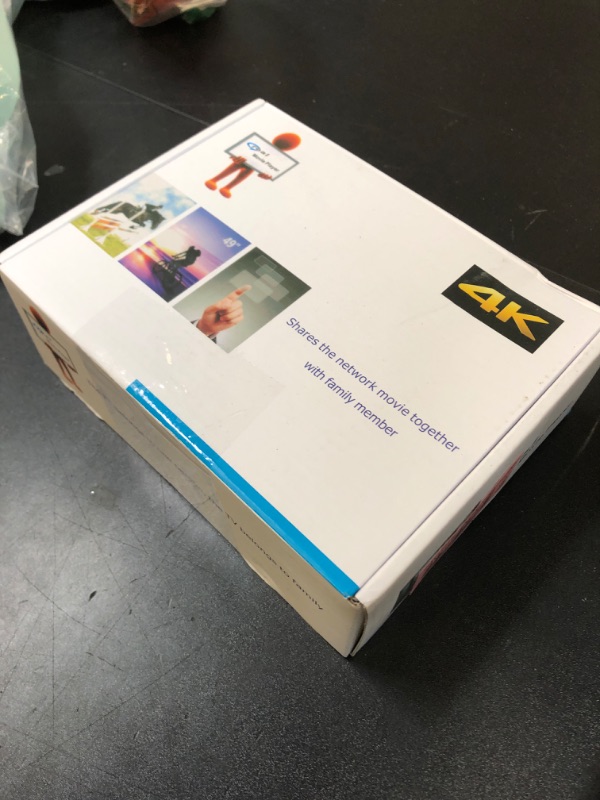 Photo 1 of ByDiffer 4K Ultra HD Digital Media Player, TV MP4 Video Player for USB Drive/Micro SD Card, H.265/HEVC, Digital Signage, Auto Playback, HDMI/AV/Optical Output (Grey)