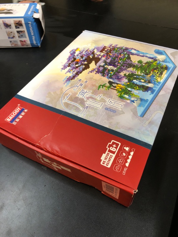 Photo 1 of NEWABWN Chinese Moon Palace Pavilion Building Blocks Set - Micro Miniature Bonsai Tree House with String Lights and Flowers for Adults and Kids (4574 Pieces)