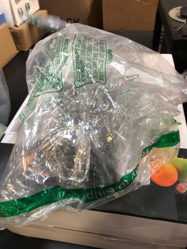 Photo 1 of Luxspire Christmas Tree Topper, 3D Star Lighted Tree Topper, Christmas Decorations, Plug in Christmas Tree Topper with Timer, Silver