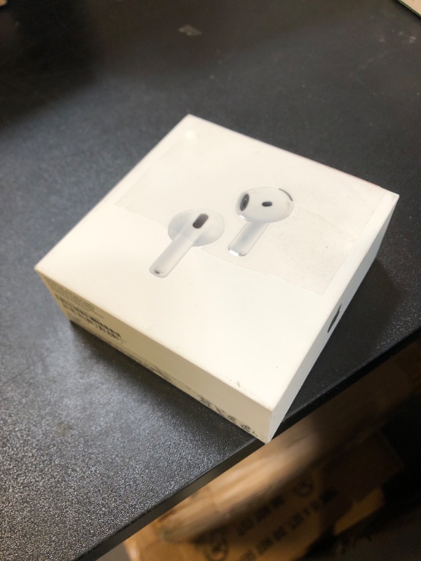 Photo 3 of Apple AirPods 4 Wireless Earbuds, Bluetooth Headphones, with Active Noise Cancellation, Adaptive Audio, Transparency Mode, Personalized Spatial Audio, USB-C Charging Case, Wireless Charging, H2 Chip