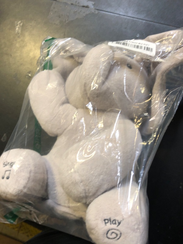 Photo 1 of Baby GUND Animated Flappy the Elephant Plush, Singing Stuffed Animal Baby Toy for Ages 0 and Up, Gray, 12"