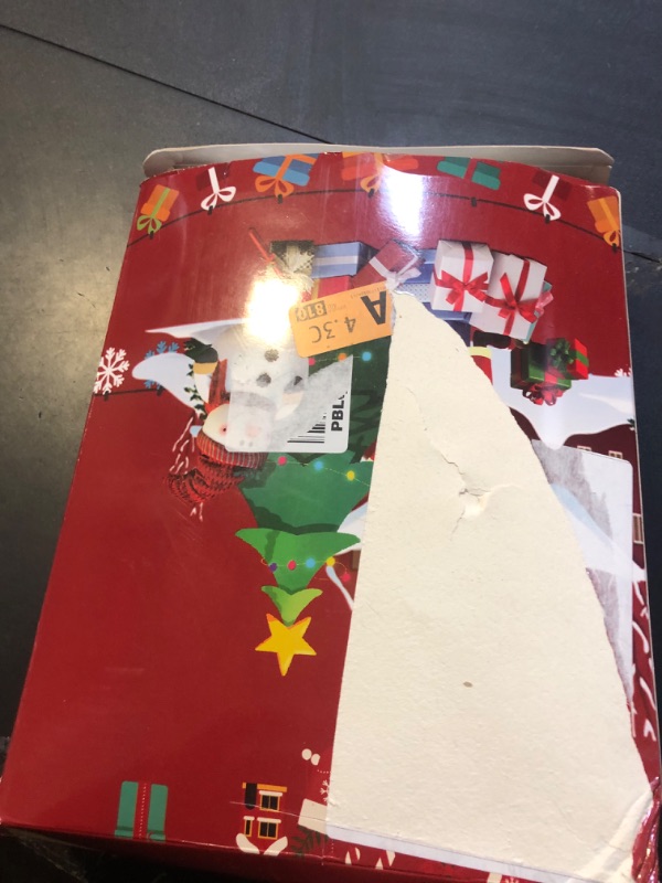 Photo 1 of White Christmas Tree Skirt, Tree Skirt Snow White Plush Velvet Christmas Tree Mat Fluffy Faux Fur Tree Skirt for Christmas Tree Party Decorations (White, 48 Inch)