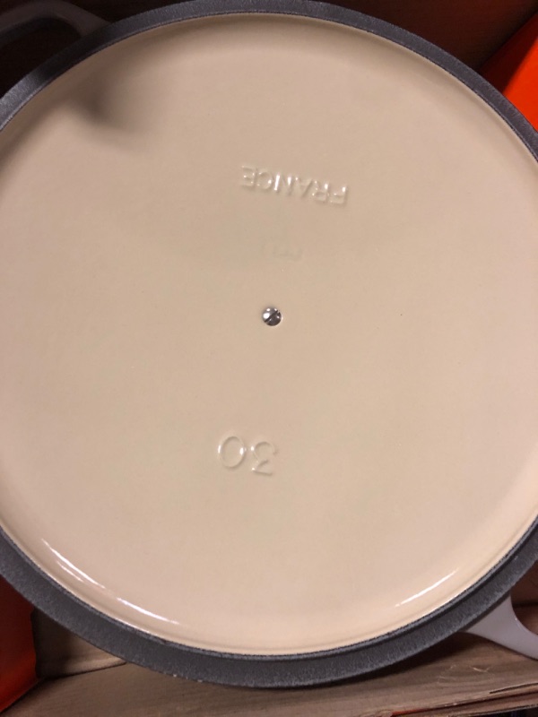 Photo 2 of Le Creuset Enameled Cast Iron Signature Round Wide Dutch Oven, 6.75 qt., Oyster