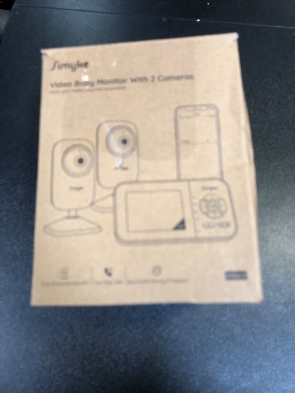 Photo 1 of Upgrade Video Baby Monitor with 2 Cameras and Audio 2.8" Screen, Night Vision, APP, 2 Way Talk, 1200ft Long Range, Feeding Clock, Temperature Detection, Portable Wireless Baby Cam Home Use