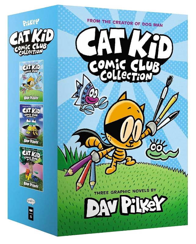 Photo 1 of The Cat Kid Comic Club Collection: From the Creator of Dog Man (Cat Kid Comic Club #1-3 Boxed Set