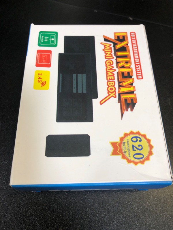 Photo 1 of Retro Game Console, AV Output Classic Mini Video Game Consoles Built-in with 620 Games Dual Players Mode Console with 2 Controllers Handheld Games for Kids & Adults for Christmas Birthday