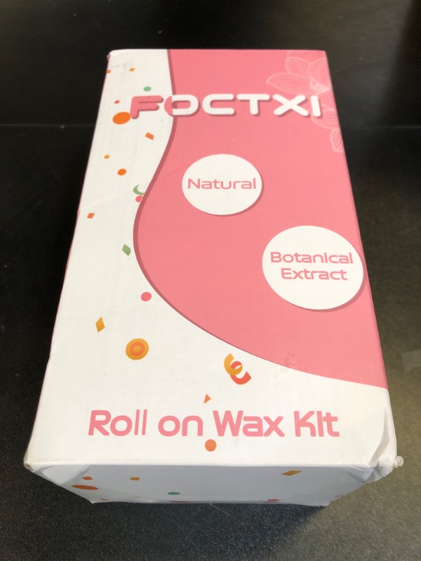 Photo 2 of FOCTXI Roll On Wax kit, Wax Roller Kit for Hair Removal with 2 Honey Soft Wax Cartridge, 100 Non-Woven Wax Strips & 10 Wipes, Sensitive Skin Roll on Waxing Kit for Women