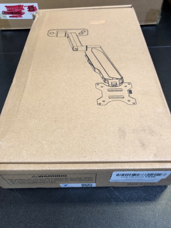 Photo 1 of UPGRAVITY Monitor Wall Mount, Computer Monitor Wall Mount for 17-32 inch Flat/Curved Screens, Gas Spring Single Wall Mount Monitor Arm Holds up to 17.6lbs, Tilt, VESA 75x75/100x100 mm