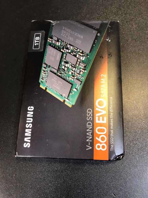 Photo 2 of SAMSUNG 860 EVO SSD 1TB - M.2 SATA Internal Solid State Drive with V-NAND Technology (MZ-N6E1T0BW) factory sealed